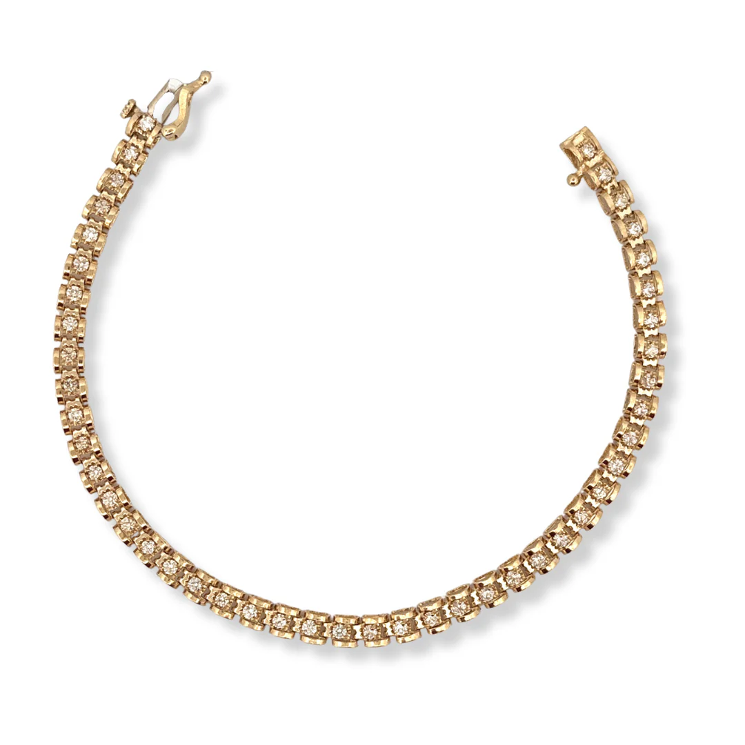 18ct gold diamond bracelet