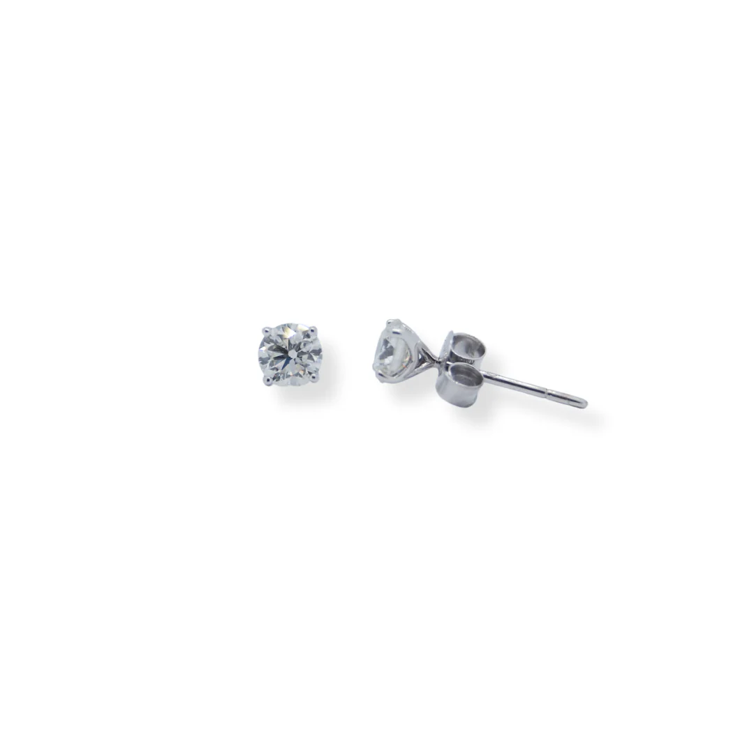 18ct gold diamond earrings - Image 2