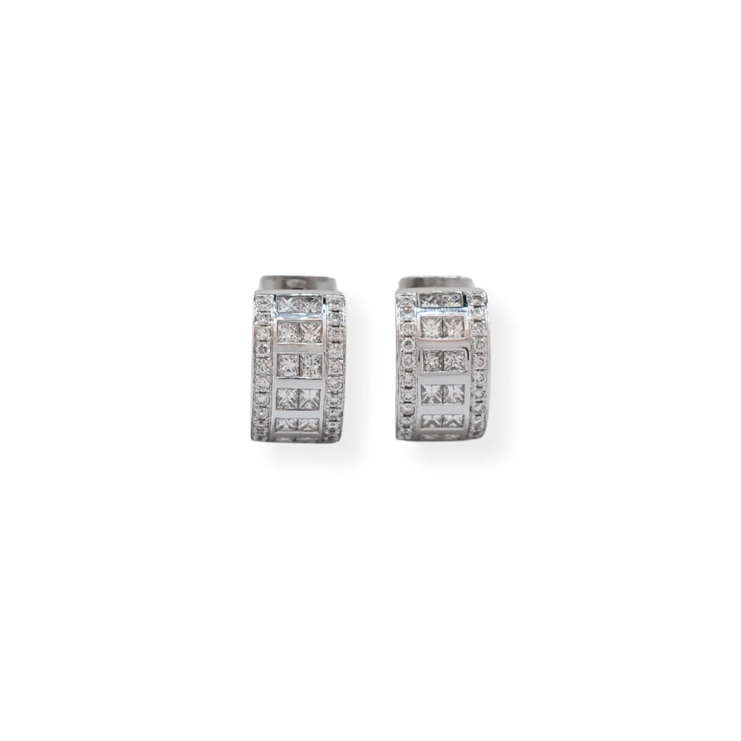 18ct gold diamond earrings