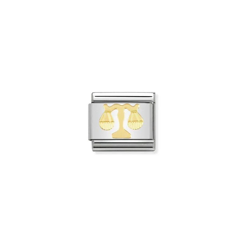 18k gold libra link