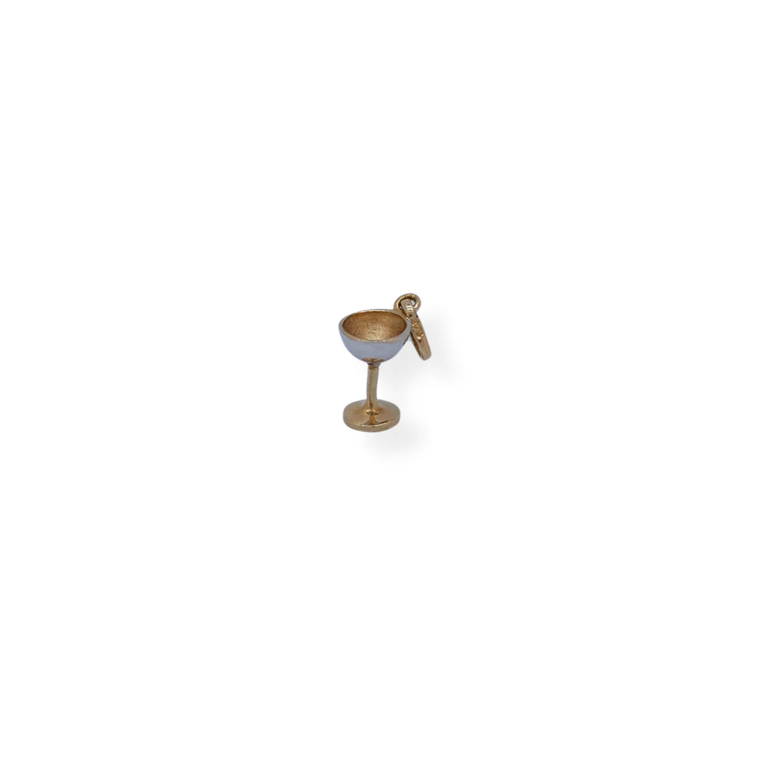9ct 2/tone gold goblet charm