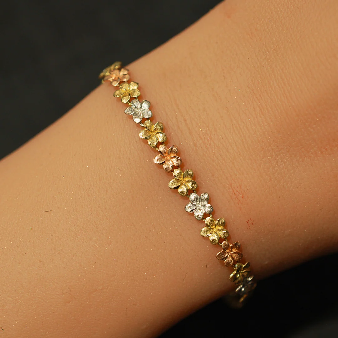 9ct 3/tone bracelet - Image 3