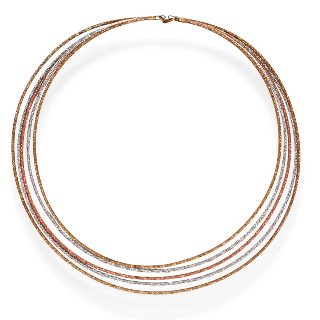 9ct 3/tone necklace