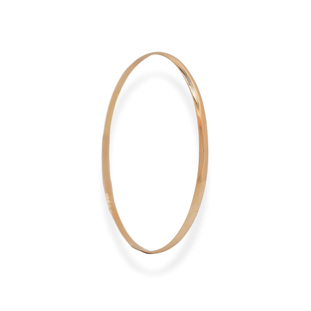 9ct gold narrow bangle