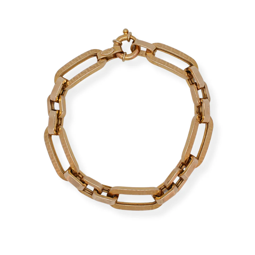 9ct gold link bracelet