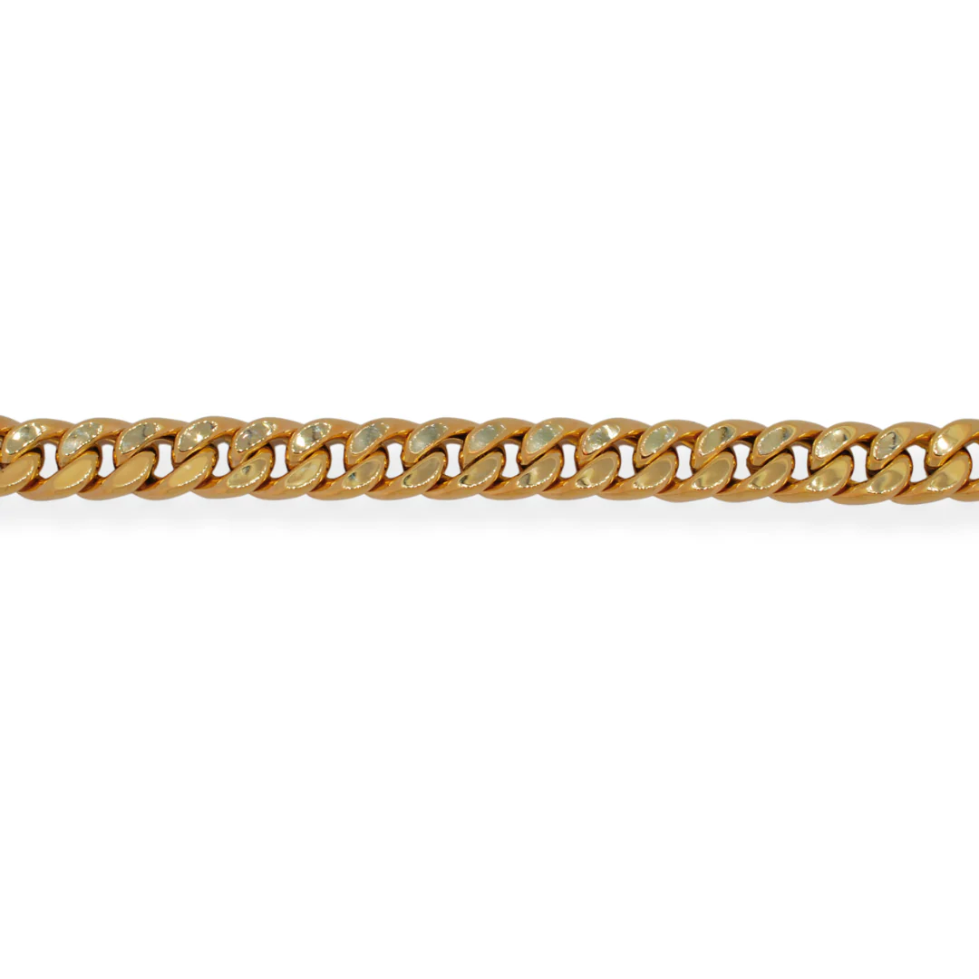 9ct gold signoretti cz curb bracelet - Image 2