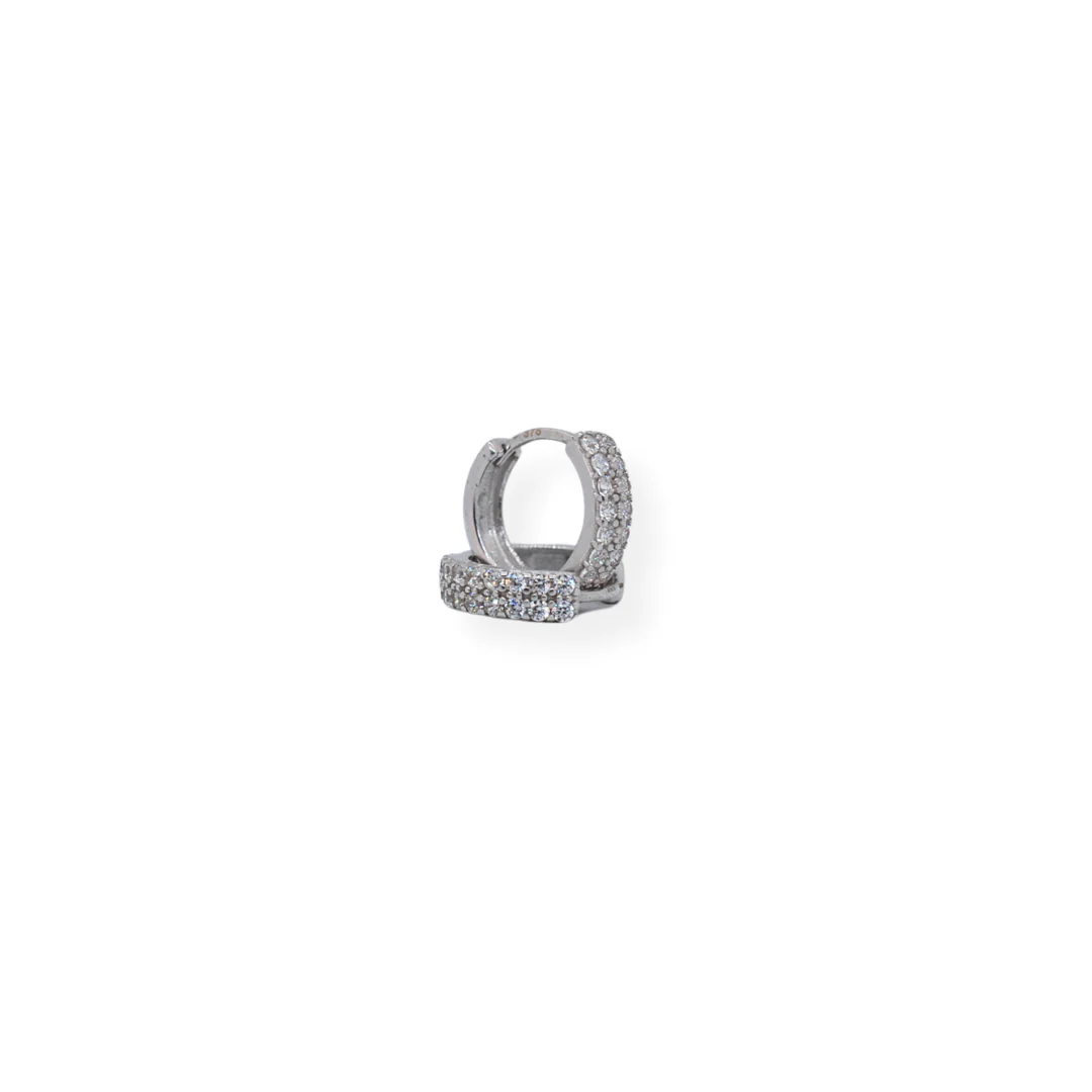 9ct gold cz earrings - Image 2