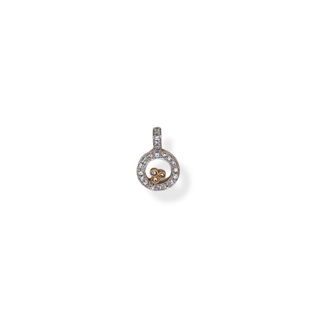 9ct gold cz pendant