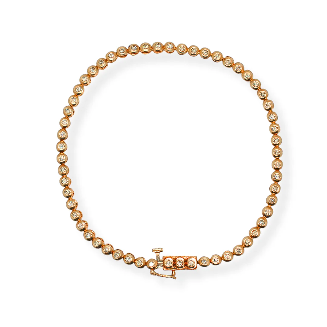 9ct gold diamond bracelet