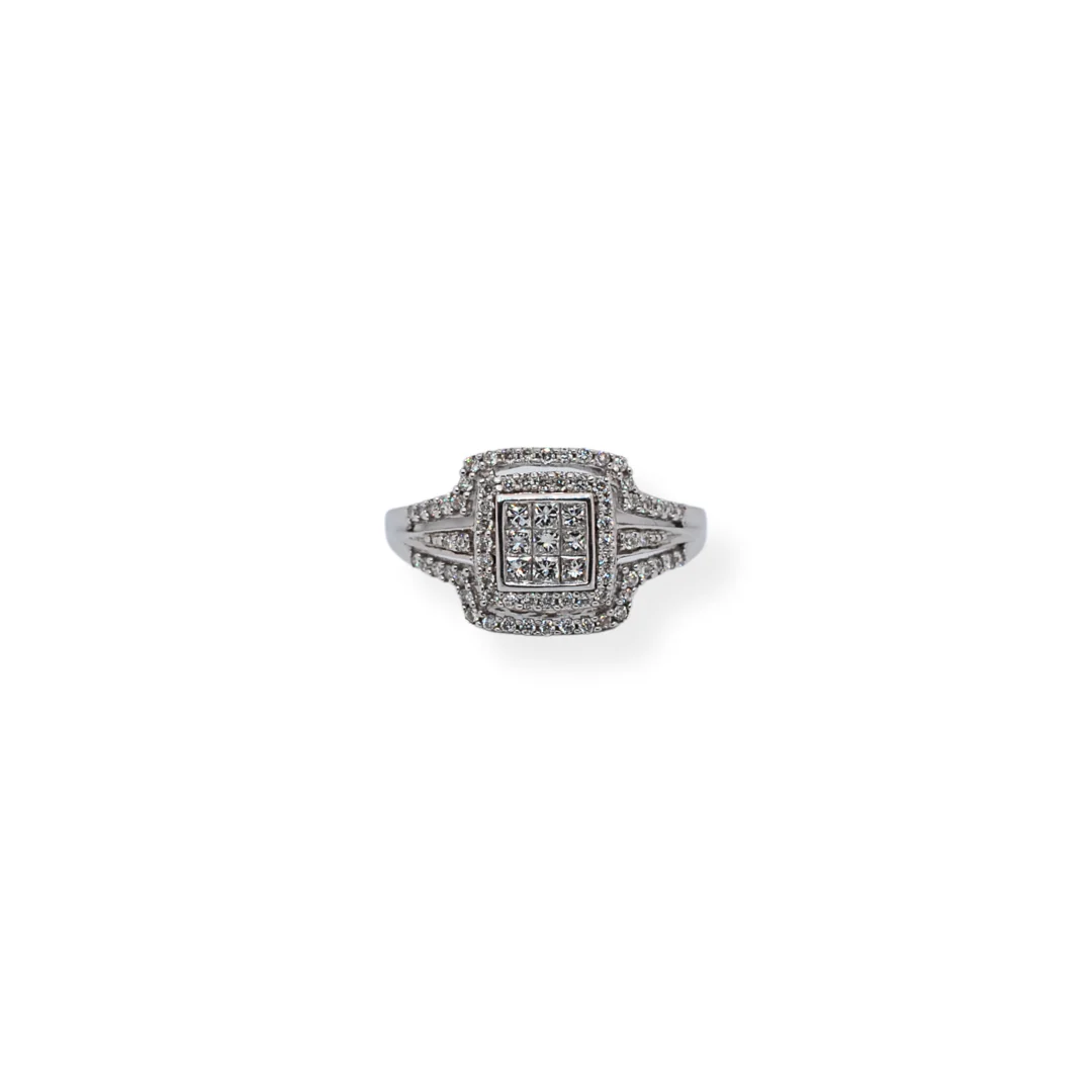 9ct gold diamond ring