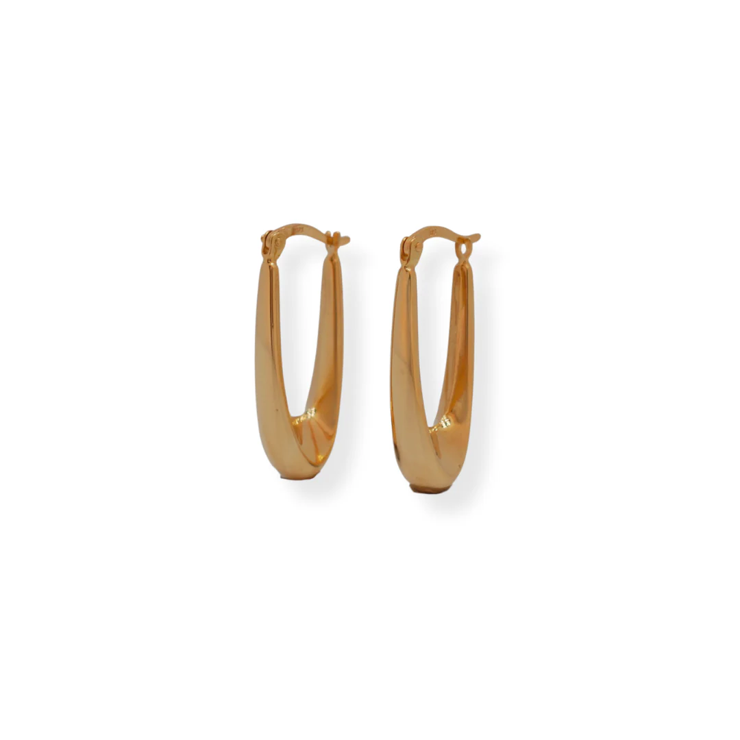 9ct gold hanging earrings