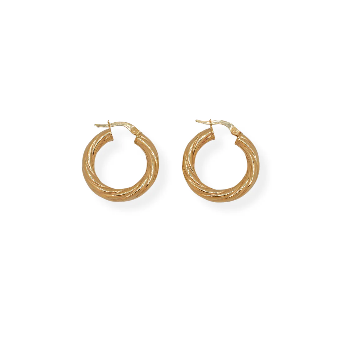 9ct gold huggies earrings - Image 2