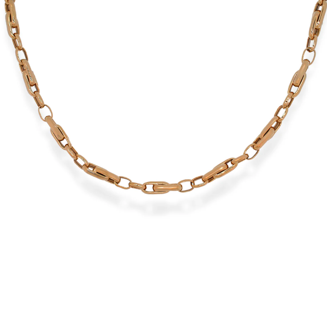 9ct gold interlinked necklace