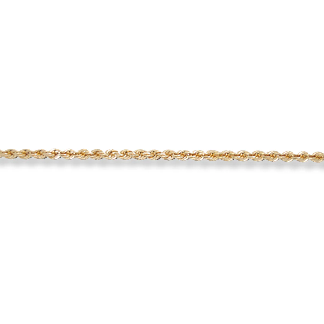9ct gold rope bracelet - Image 2