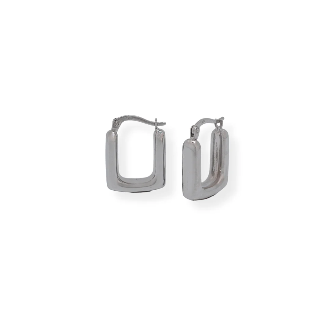 9ct gold square earrings - Image 2
