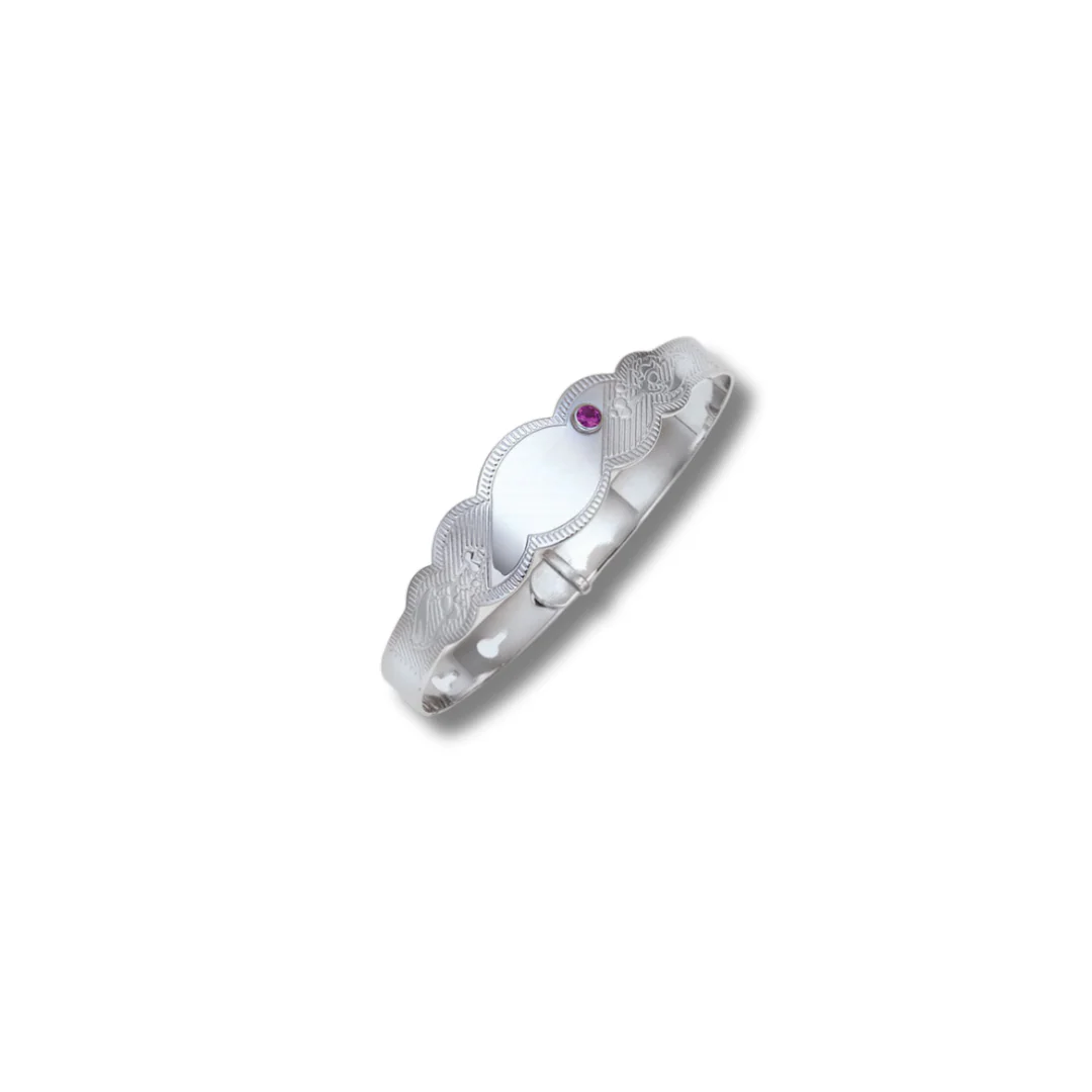 Silver baby bangle