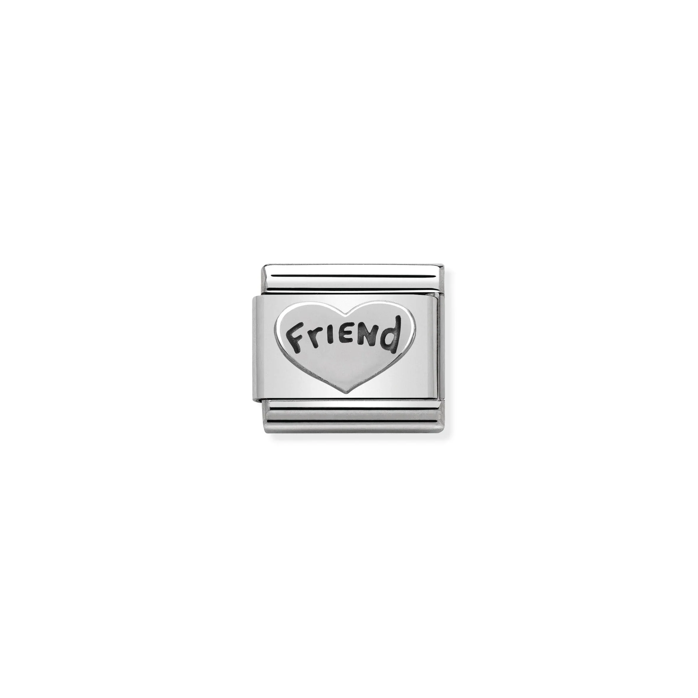 Friend heart in enamel