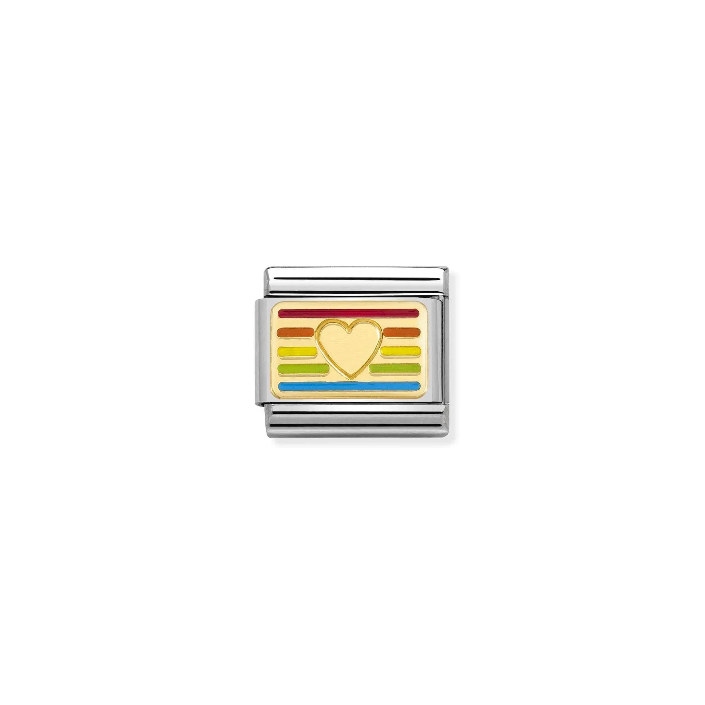 Rainbow flag heart