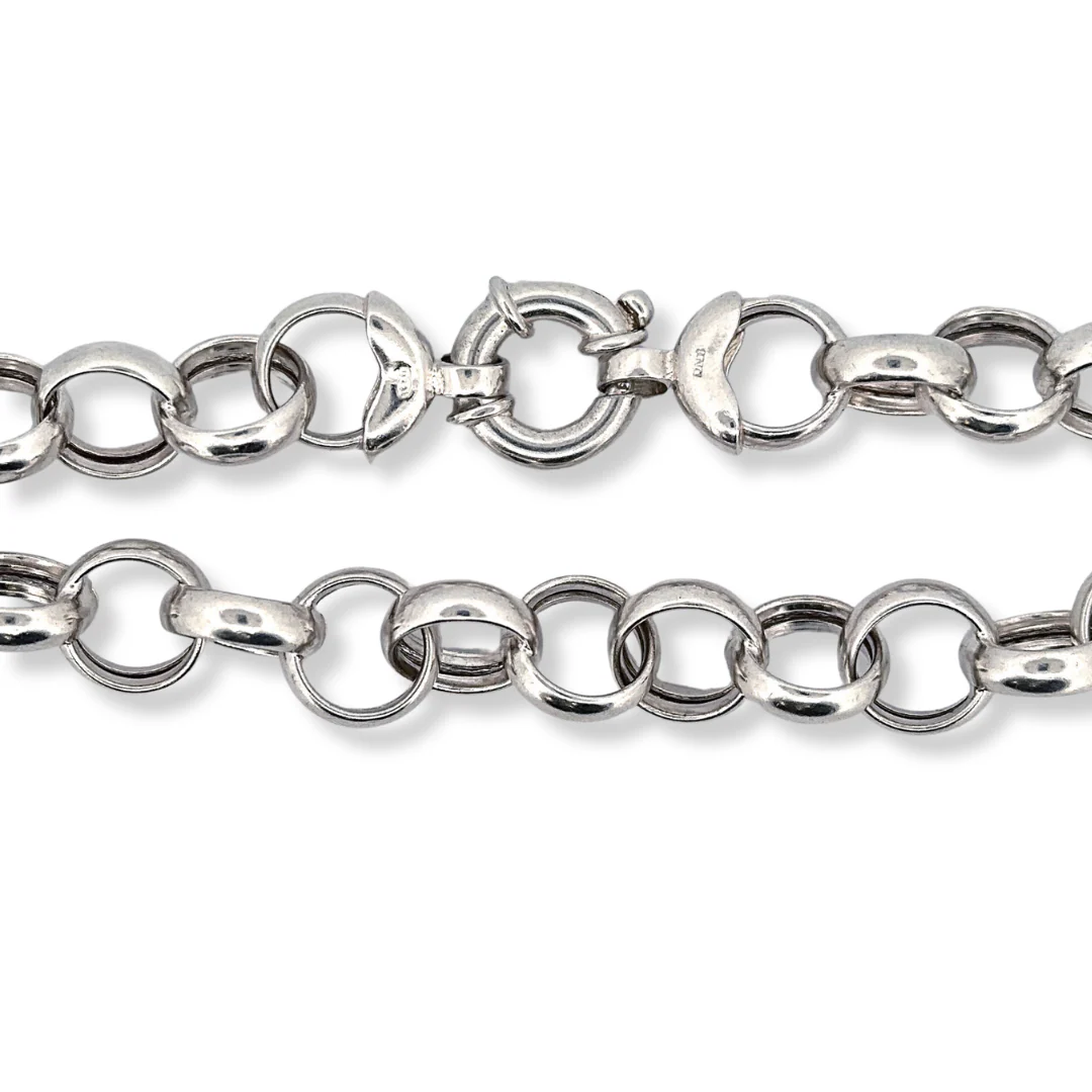 silver belcher necklace - Image 2