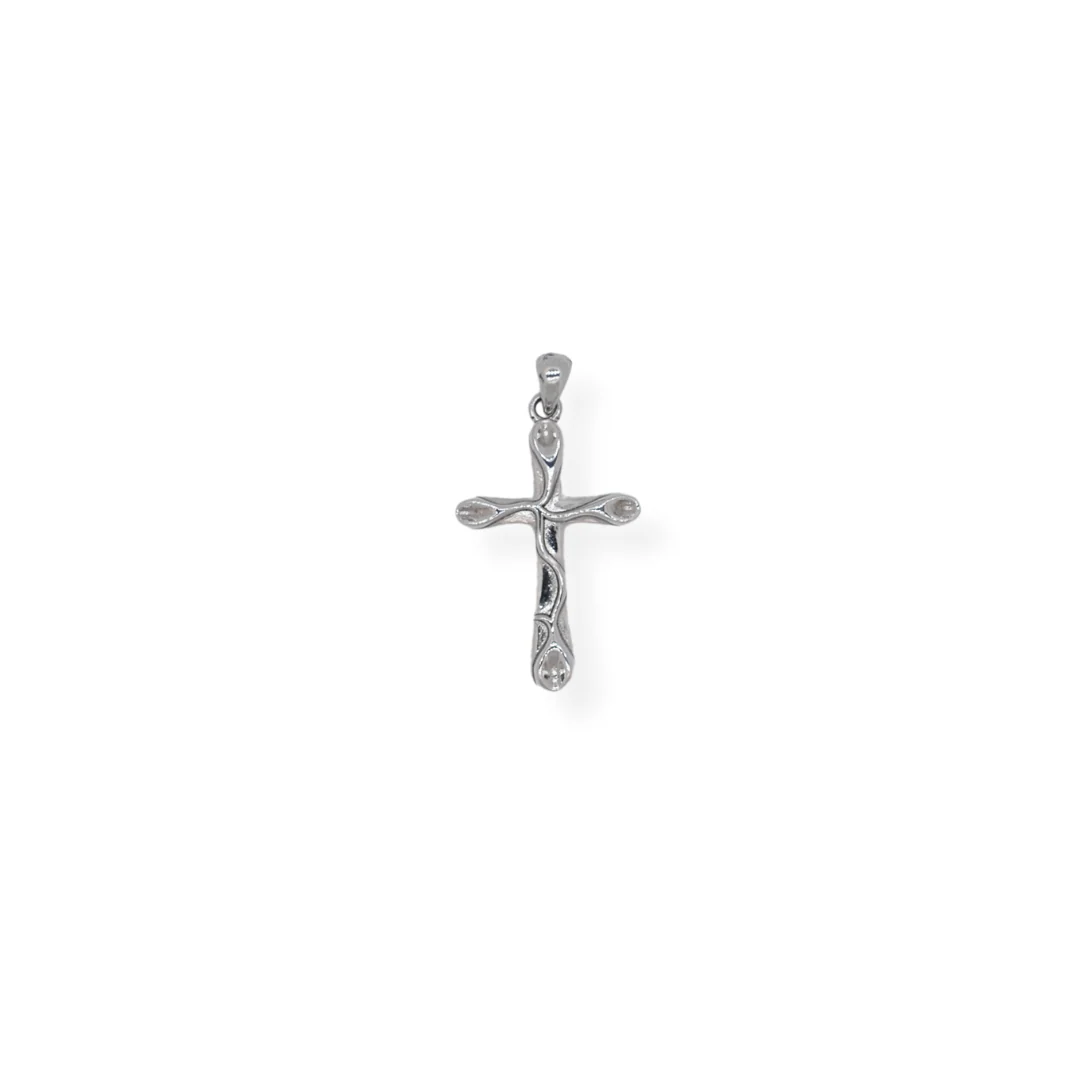 Silver cross pendant