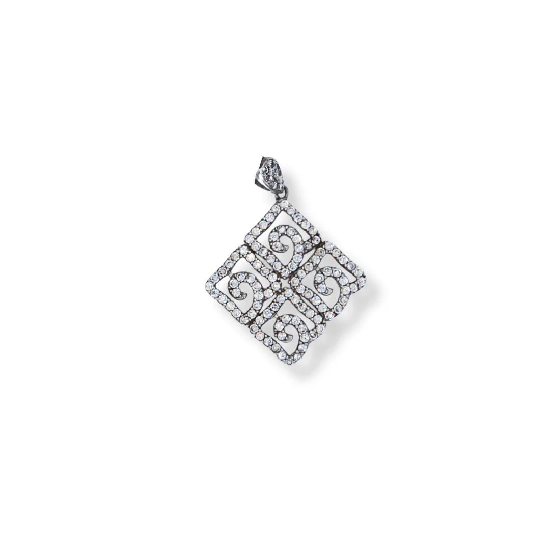 Silver cz  pendant