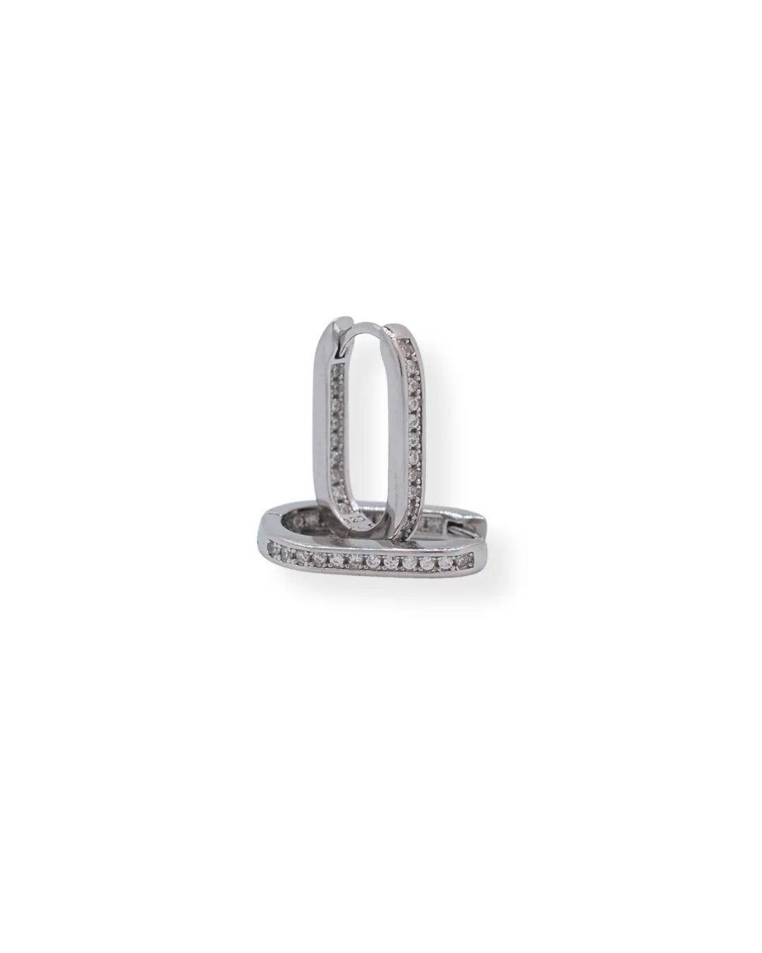 Silver cz earrings