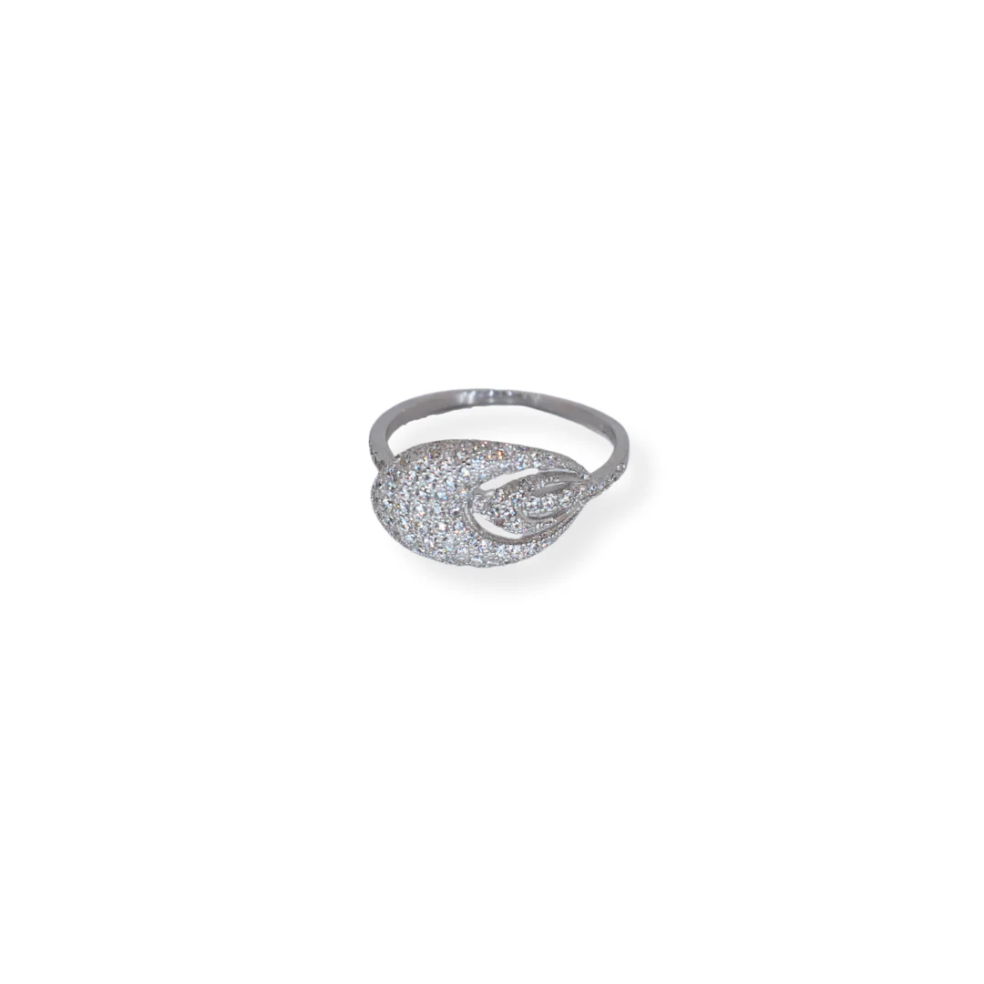 Silver cz ring - Image 2
