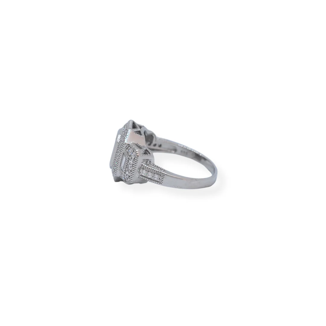 Silver cz ring - Image 2