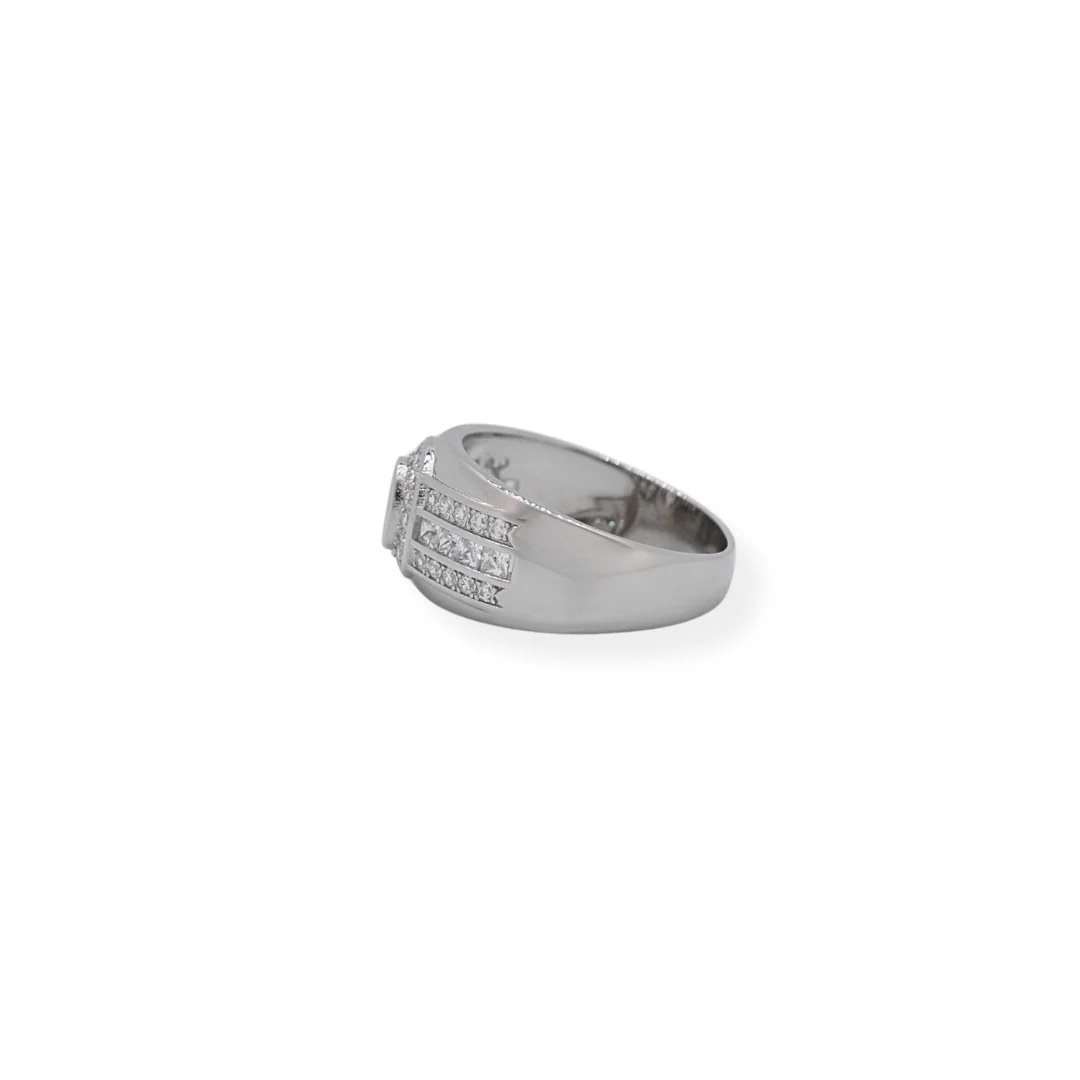 Silver cz ring - Image 2