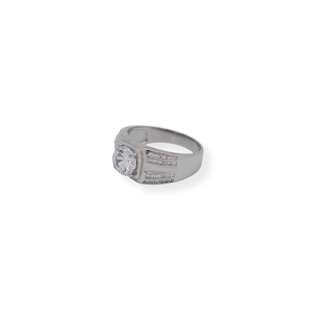 Silver cz ring - Image 2