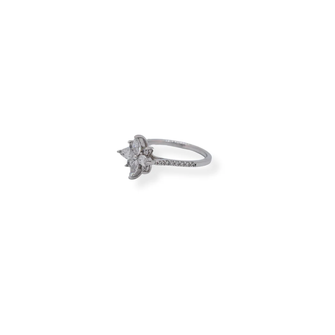 Silver cz ring - Image 2