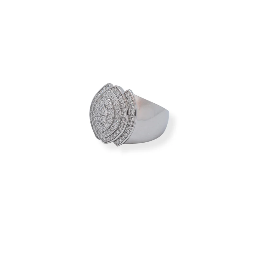 Silver cz ring - Image 2
