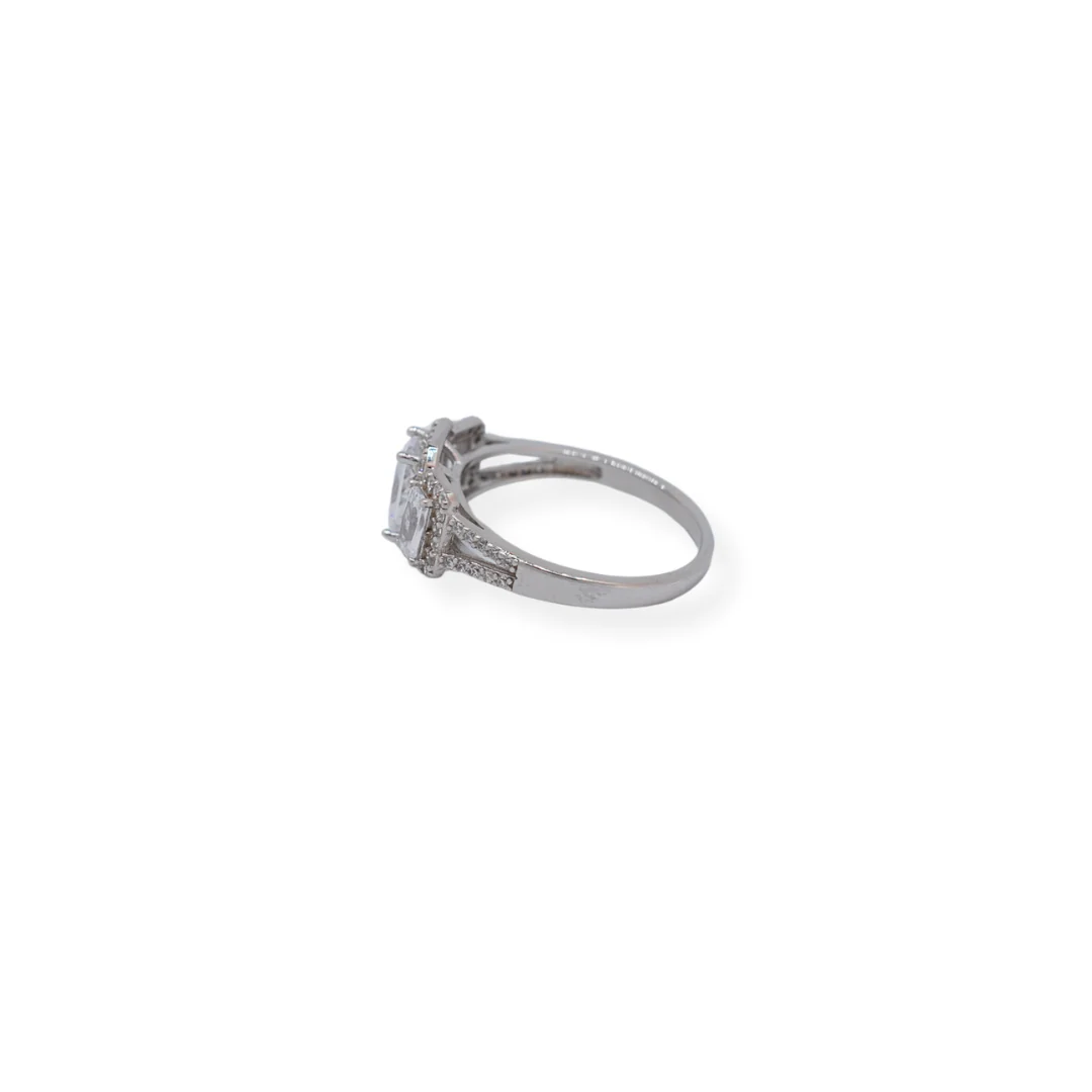 Silver cz ring - Image 2