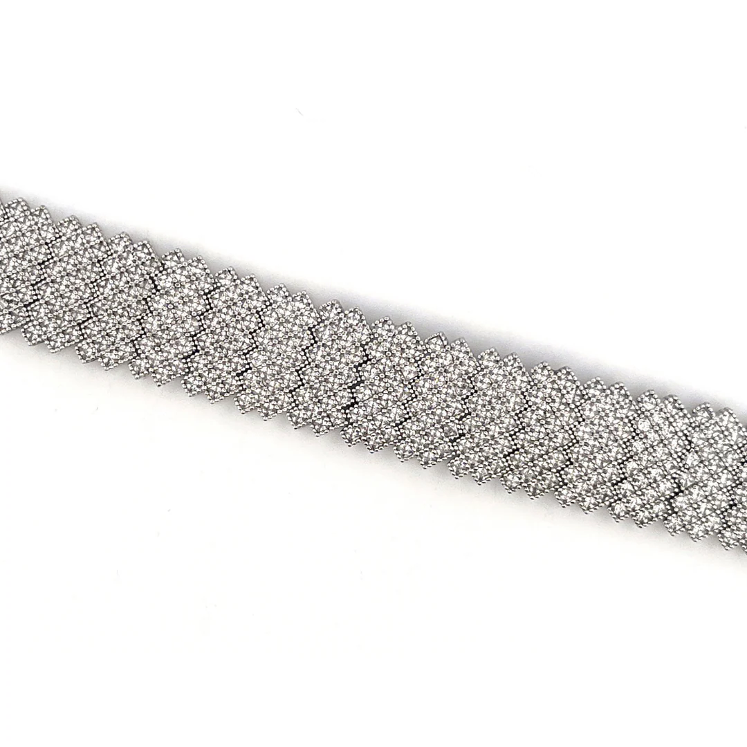 Silver cz tennis bracelet - Image 2
