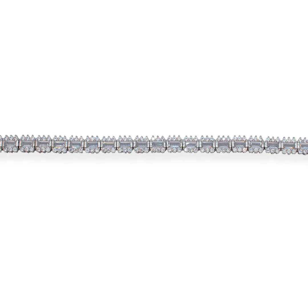 Silver cz tennis bracelet - Image 2