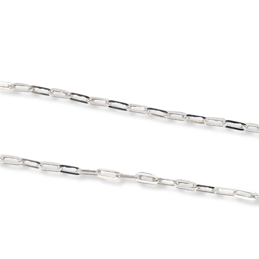 Silver paperclip necklace - Image 2
