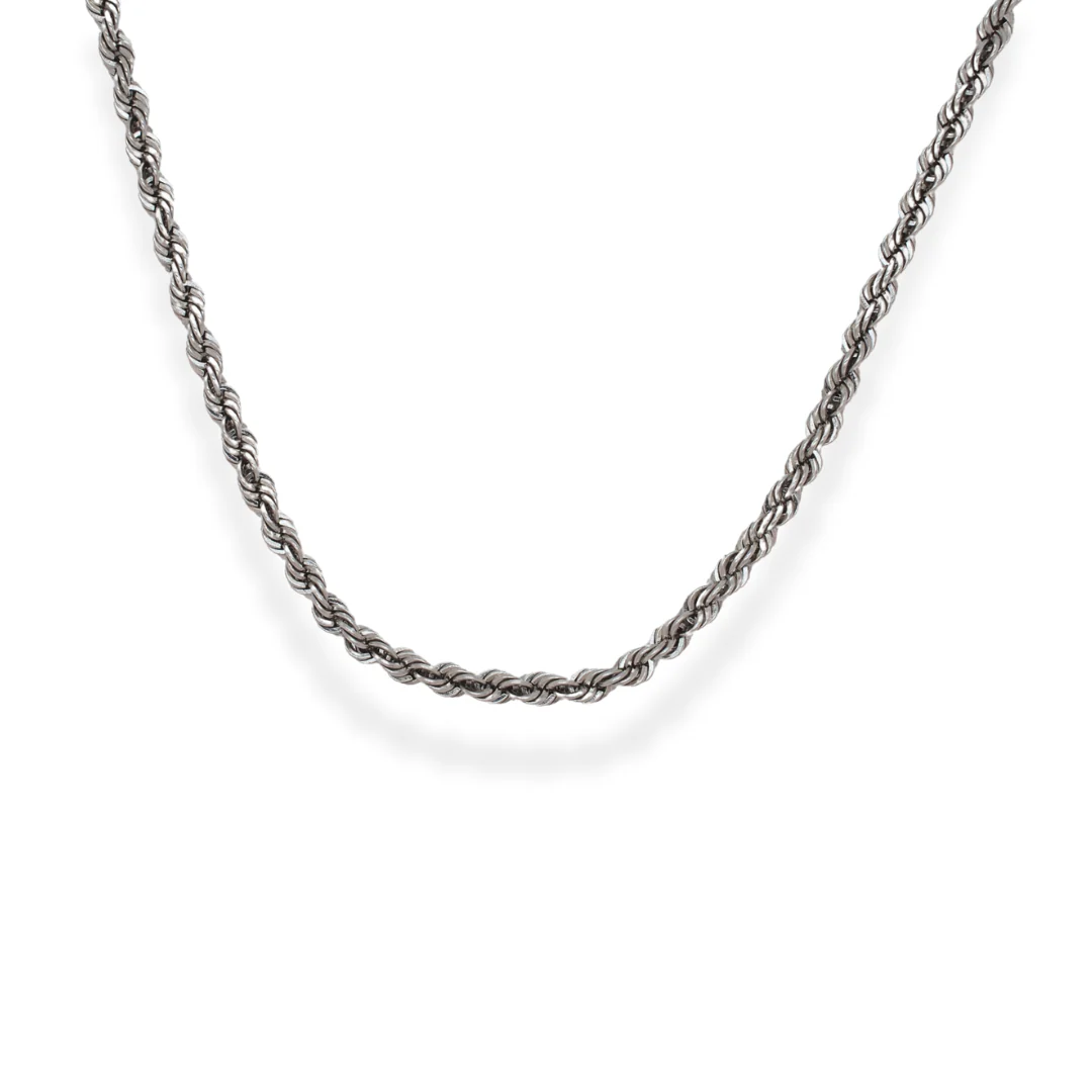 Silver rope necklace - Image 2