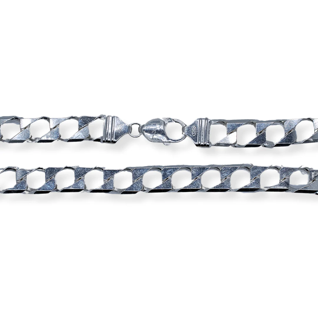 Silver square link chain - Image 2