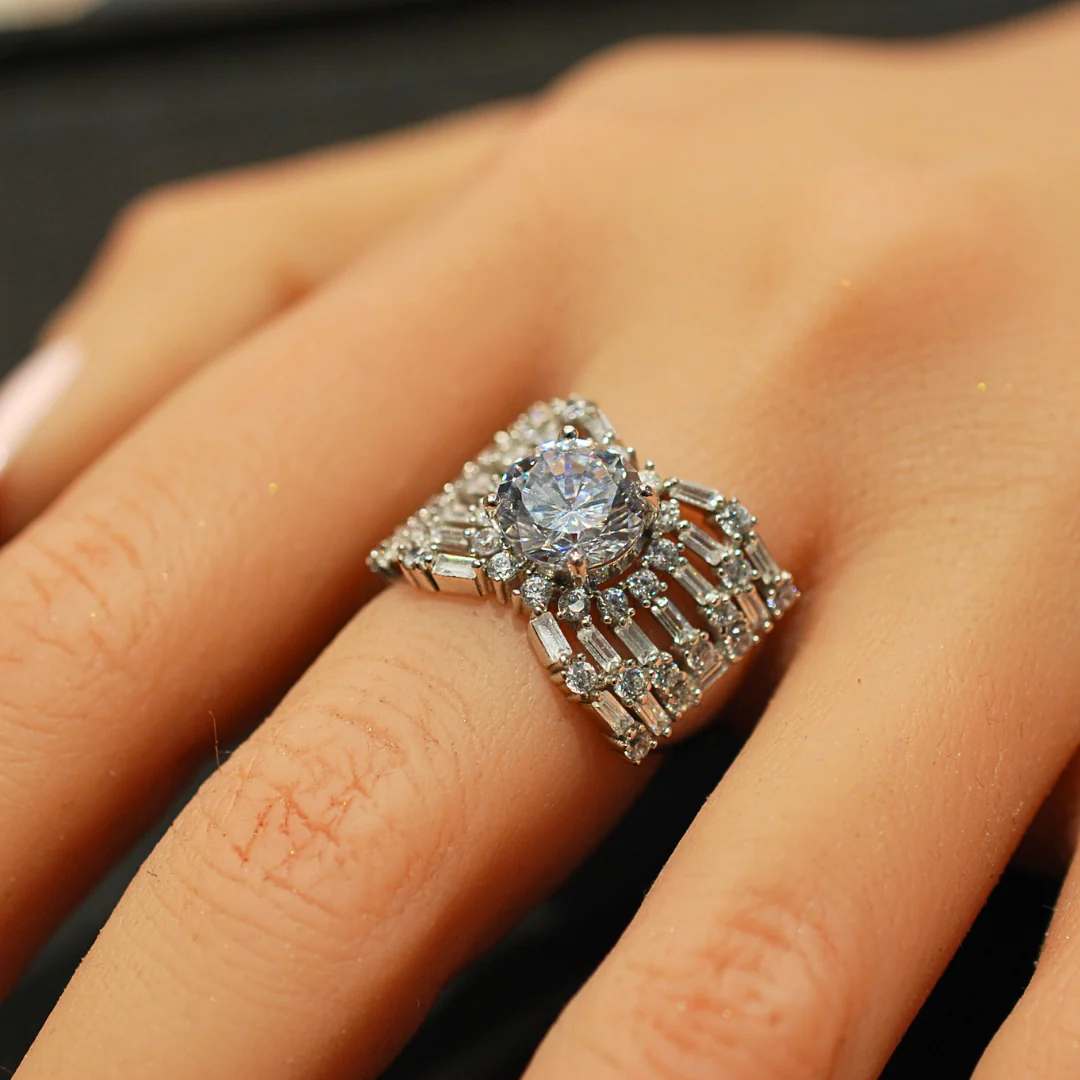 Sterling Silver Cz Ring - Image 3