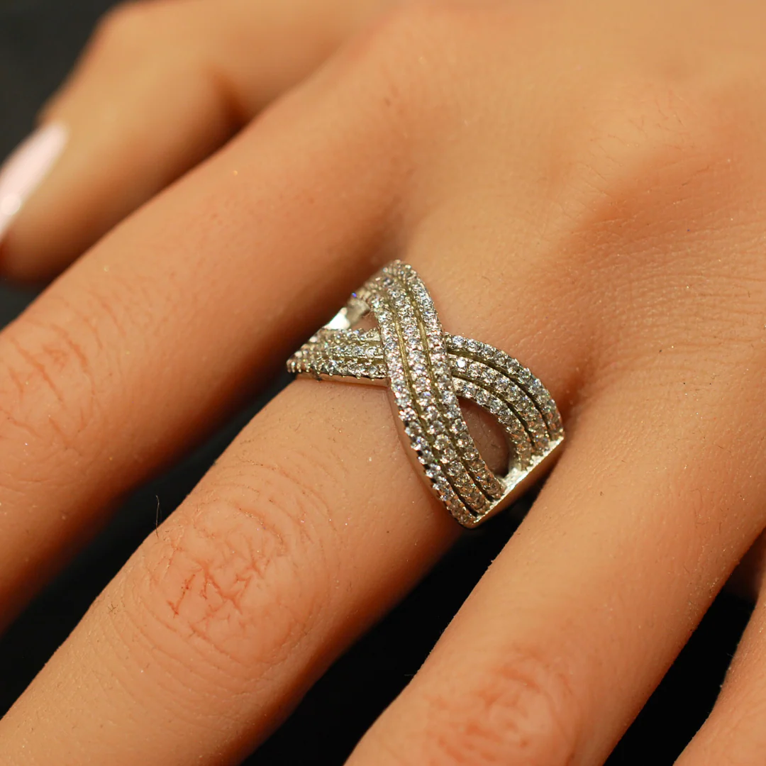 Sterling Silver Cz Ring - Image 3